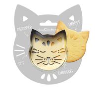 Kit pour biscuit en relief Chat - ScrapCooking Gris G