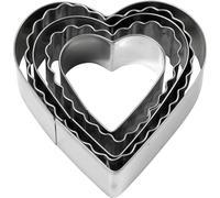 Emporte pièce inox - Coeur - 5 pcs