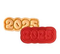 Emporte-pièce « Jahr der Schlange » - Tampon à biscuits « Frohes New Year » - Pour la cuisson des biscuits