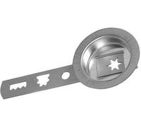 emporte-pièce No.8 diamètre 6,5cm étain. avec tige de traction
