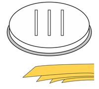 Emporte-pièce pappardelle Hendi 5 trous 16x1 mm