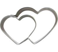 Emporte-Pièce Pour Biscuits En Sucre - Deux Cœurs, 5-6Cm Acier Inoxydable