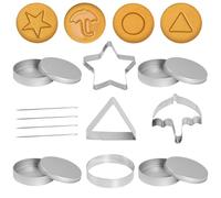 Emporte Piece Pour Coréen Jeu: Coupe Biscuit En Acier Inoxydable Moules à GâTeaux - Moules à GâTeaux Ronds En Forme De Triangle Ou D'éToile Pour La FêTe