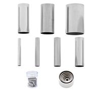 Emporte Piece Rond,7 PCS Emporte-Pièces Ronds en Acier Inoxydable Mini Moules Creux pour Argile Polymère Pâte Autodurcissante et Pâtisserie Outils de Découpe DIY pour Biscuits et Artisanat