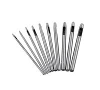 emporte piece rond cordonnier,Poinçon Courbé Pour Chaussures,Poincon De Rivet Creux,Er Puncher,8X16X5,0.5 Hole Punch Craft,Leather Hole Punch,Leather Punchs,Leather Working Tools 10Pcs Punch Leather T