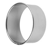 Emporte-pièce rond en acier inoxydable pour pâtisserie, anneau plat et cannelé, moule à raviolis rond pour la fabrication de fondants, tartes à beignets, gâteaux