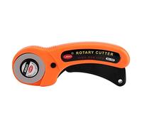 Emporte-pièce rotatif en alliage d'acier de 45 mm et outil de rembourrage de 5 lames de rechange pour tricot de crochet avec tissu de de rouleau de poignée de sécurité (lot de 6)