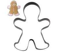 Emporte pieces en forme de bonhomme pour pain d'epices 13 c m inox - stadter