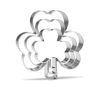 Emporte-pièce trèfle - 3 pièces - Acier inoxydable
