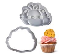 Emporte-Pièces à Dessert,Emporte-Pièce Chat Mignon Pour Halloween | Moule Animal Chat Avec Décoration en Relief pour la Préparation de Desserts