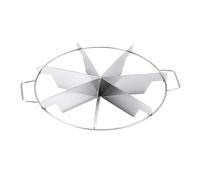 Emporte-pièces à gâteau, coupe-pizza, poignées latérales en acier inoxydable, roulette à pizza, 6/7/9 portions égales, outil de découpe de gâteau (B, taille unique)