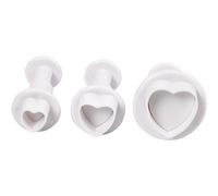 Emporte-pièces à poussoir - Coeur - 3 pcs