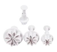 Uitsteekvormen met Stempel Bloem,4st.