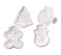 Creativ Company – Emporte-pièces à poussoir Noël – 4 pièces