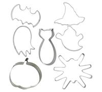 Emporte-pièces de Noël,Ensemble de mini emporte-pièces pour moules à s, formes de Noël d'Halloween - s drôles Fondant Moules de cuisson Cake Topper Outils de décoration pour les faveurs de fête