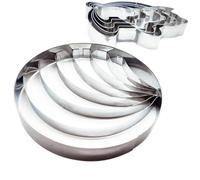Emporte-pièces en acier inoxydable, de cuisson en forme de coquillage, double face