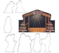 Emporte-pièces en acier Noël 12 cm 7 pcs.