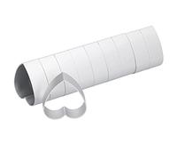 Emporte-pièces en aluminium, lot de 10 moules à gâteaux de lune en aluminium pour pâtisserie, biscuits et beignets. (En forme de cœur)