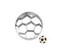 Emporte pieces en forme de ballon de foot en inox 6 cm - stadter