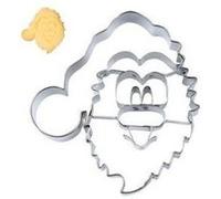 Emporte pieces en forme de tete de pere noel 9 cm inox - stadter G