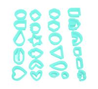 Emporte-pièces en plastique pour boucles d'oreilles en argile polymère, emporte-pièces polyvalents en argile épaisse pour bijoux en argile polymère, emporte-pièces en argile de (Vert Menthe)