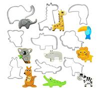 Emporte-PièCes Enfants Animaux Acier Inoxydable Ensemble D'Animaux L'Emporte Biscuit Moules Biscuits MéTal En Acier Inoxydable Parfaits Pour Biscuits, Cuisson Biscuits Fondants, DéCorations GâTeaux