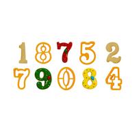 Decora Kit de découpe de numéros géants 0255098 – 7,5 cm – 9 pièces – Fabriqué en Italie
