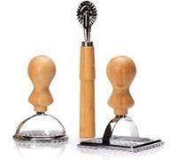 Emporte - pièces - Klarstein - Set de 3 - 2 tailles - Pour raviolis - Roulette à pâtisserie inlus G