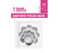 emporte-pièces métal Fleur 3 pièces