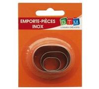 Emporte-pièces métal - Ovale - 3 pièces - DTM G