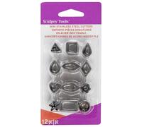 Emporte-pièces miniatures - Pour pâte Fimo, Cernit et Sculpey - 12 formes