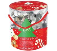 Emporte-pièces Noël - SCRAPCOOKING - Seau de 18 pièces - Acier
