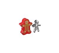 Emporte-pièces - PATISSE - Mannele - Inox - 4 tailles - Boîte métal rouge