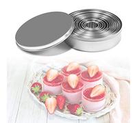 Emporte-pièces Ronds en Acier Inoxydable, Set de 12 Pièces, Moules à Pâtisserie pour Cuisine Professionnelle et Domestique
