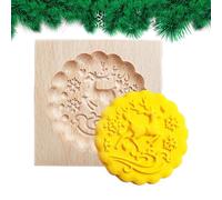 Emporte-pièces | Ustensile de cuisine antiadhésif en bois | Formes de Noël drôles 3D - Pour les fêtes de vacances Shortbread Gâteau Dessert Maison Cuisine