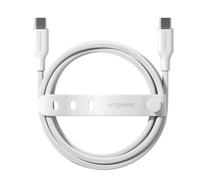 Empower by PanzerGlass Empower by PanzerGlass Câble de recharge Racing USB-C vers USB-C 60 W 1.2 mètres Silver White Argent