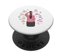 Empowering Women Positive Affirmation Self Love Graphic PopSockets PopGrip Adhésif