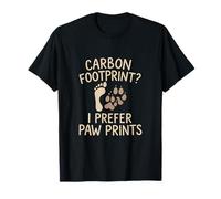 Empreinte carbone respectueuse de l'environnement ? Je préfère les empreintes de pattes T-Shirt