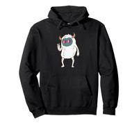 Empreinte de créature Cool, Un yéti Bonhomme de Neige Sweat à Capuche
