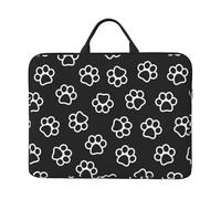 Empreinte de Patte de Chien, de Chat, de Chiot,Housse pour Ordinateur Portable 14 Pouces, Sacoche pour Ordinateur Portable, Mallette avec poignée