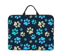 Empreinte de Patte de Chien,Housse pour Ordinateur Portable 14 Pouces, Sacoche pour Ordinateur Portable, Mallette avec poignée