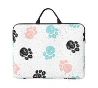 Empreinte de Patte de Chien,Housse pour Ordinateur Portable 14 Pouces, Sacoche pour Ordinateur Portable, Mallette avec poignée