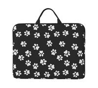 Empreinte de Patte de Chien,Housse pour Ordinateur Portable 14 Pouces, Sacoche pour Ordinateur Portable, Mallette avec poignée