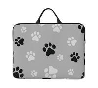 Empreinte de Patte de Chien,Housse pour Ordinateur Portable 14 Pouces, Sacoche pour Ordinateur Portable, Mallette avec poignée