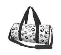 Empreinte de Patte de Chien, Sac de Voyage de Grande capacité, Sac à Main Rond, Sac de Voyage de Sport, fourre-Tout, Sac de Fitness
