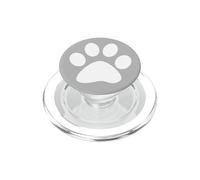 Empreinte de Patte Gris Chien Chat Animaux Mignonne PopSockets PopGrip pour MagSafe