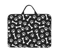 Empreinte de Patte,Housse pour Ordinateur Portable 14 Pouces, Sacoche pour Ordinateur Portable, Mallette avec poignée