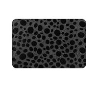 Empreinte De Patte Noire Tapis De Bain Doux Paillasson D'Entree Durable Paillasson Intérieur pour Salon Baignoire Chambre 40X60Cm