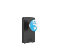 Empreinte de Patte Ying Yang Mignon Bleu Blanc Animal PopSockets PopWallet pour MagSafe