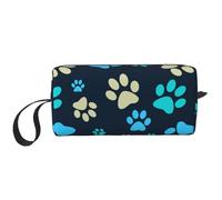 Empreinte de Pied de Chien, Trousse de Maquillage Trousse à cosmétiques Trousse de Toilette de Voyage Portable Pochette de Maquillage